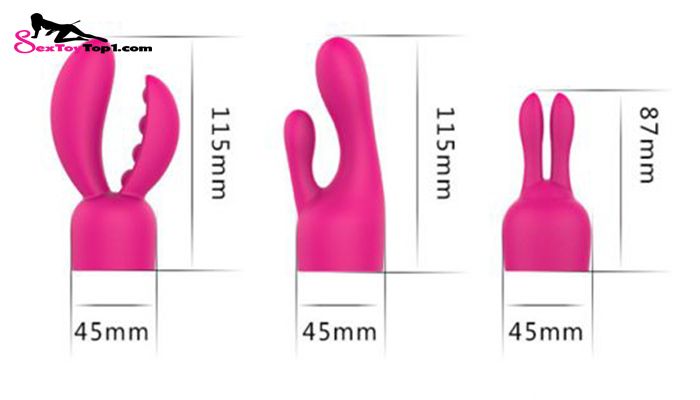 Hình ảnh chi tiết máy rung cao cấp 3 đầu - sextoy cho nữ thủ dâm.