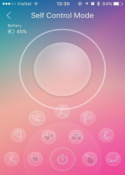 Hình ảnh App Trứng rung không dây Wifi Wiless cực mạnh qua smartphone.