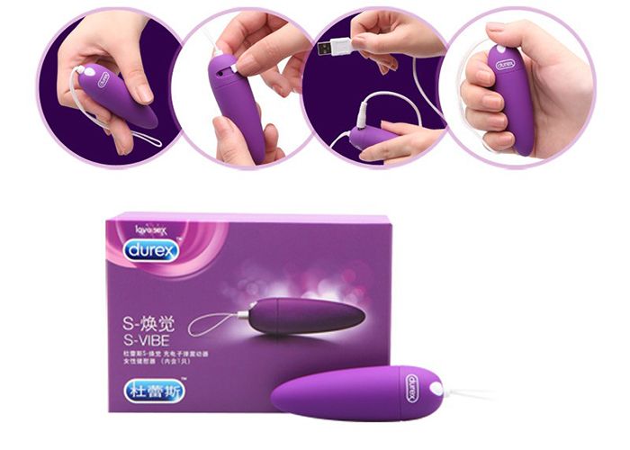 Hình ảnh chi tiết trứng rung tình yêu durex cao cấp.