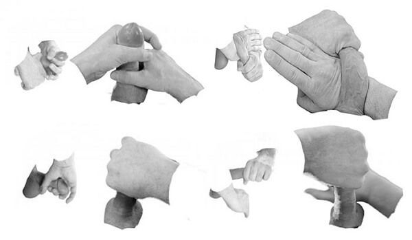Làm to dương vật bằng các động tác bằng tay đơn giản.
